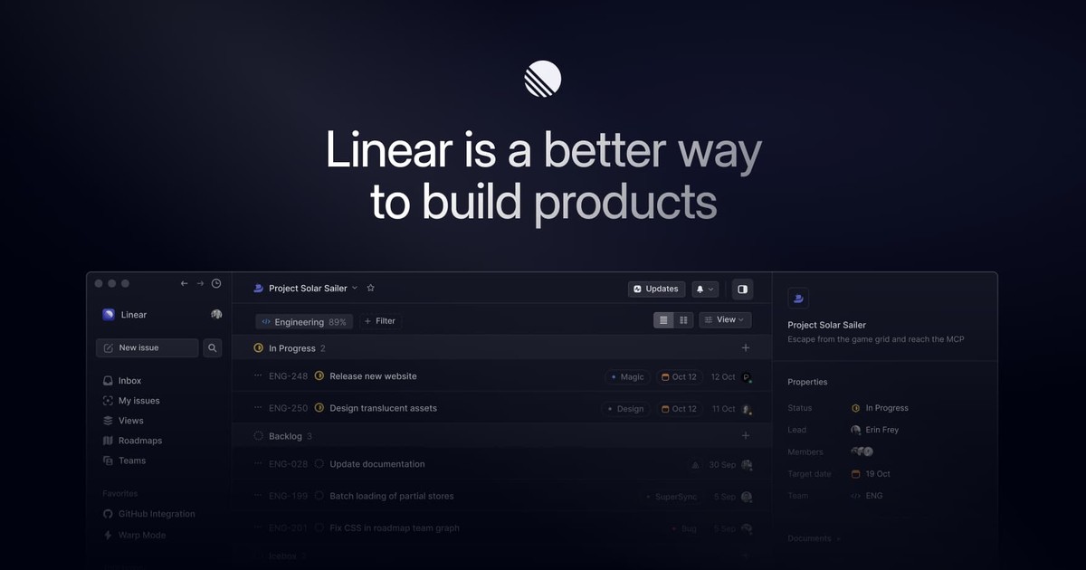 Linear Open Graph card
