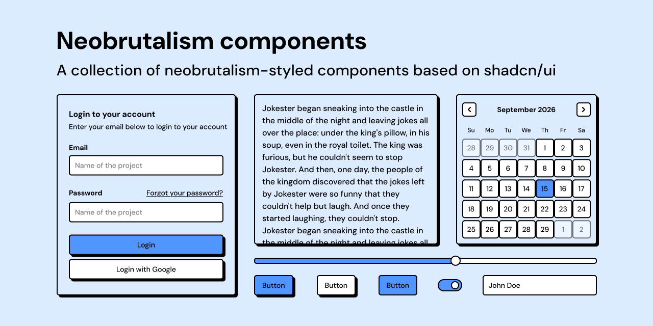 Neobrutalism components Open Graph card