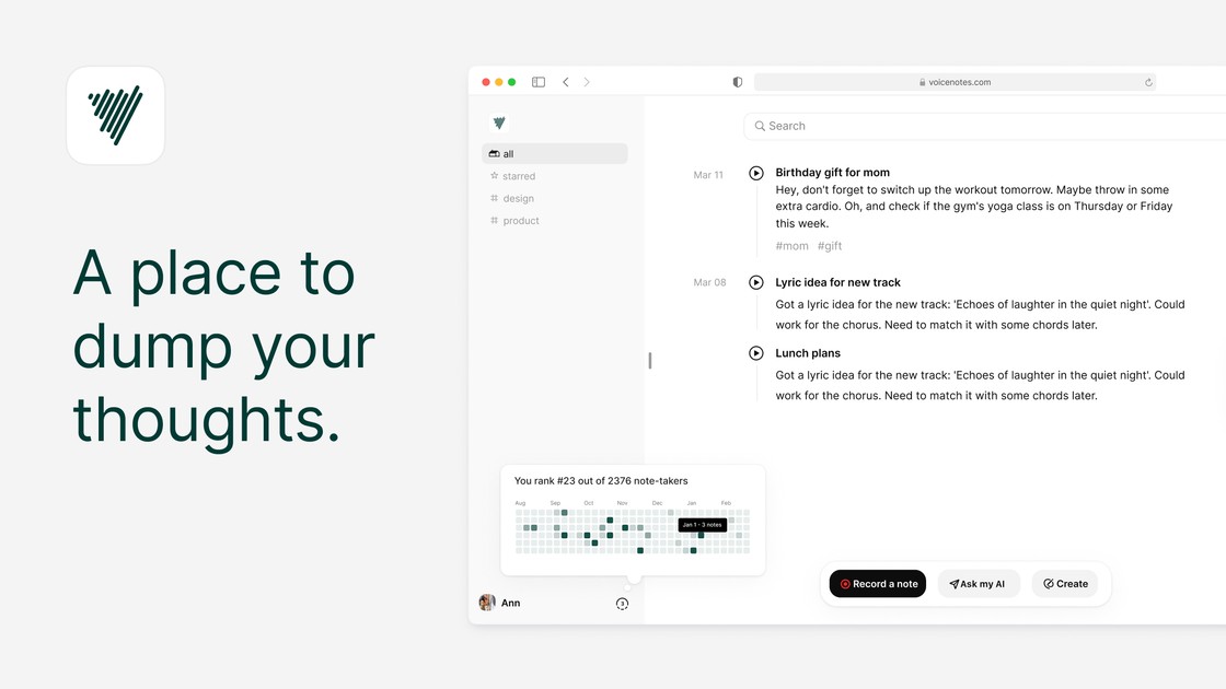 Voicenotes Open Graph card